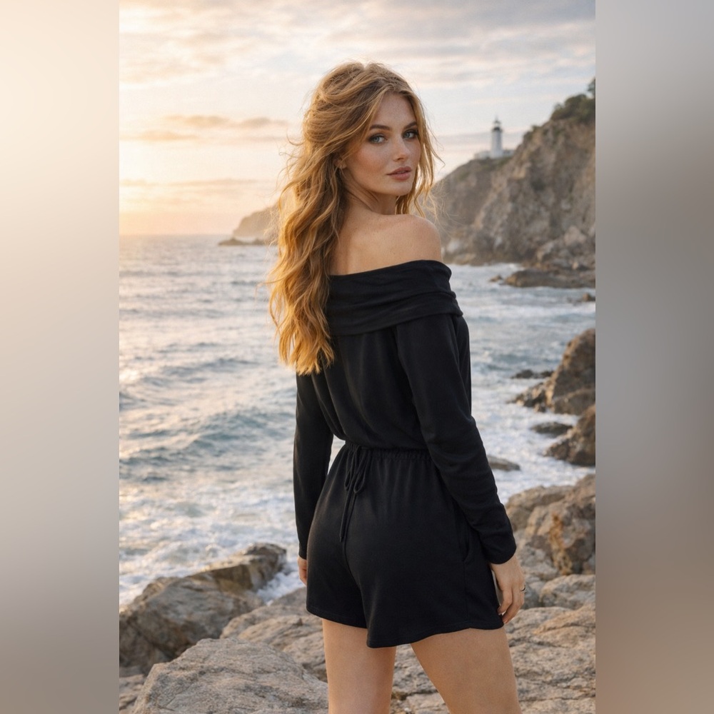 Fabletics Charcoal Black Romper
